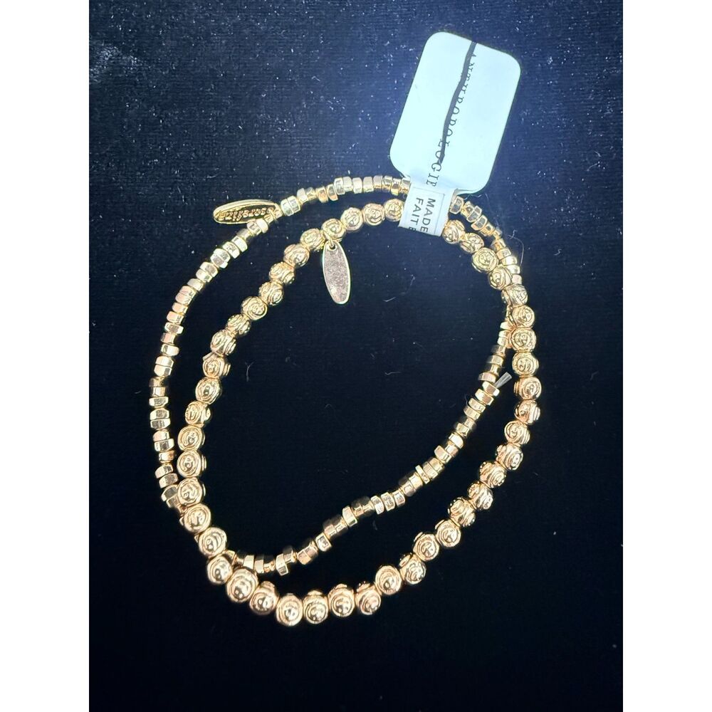 NWT Anthropologie Serefina Mini Mixed Beaded Bracelets Set of 2